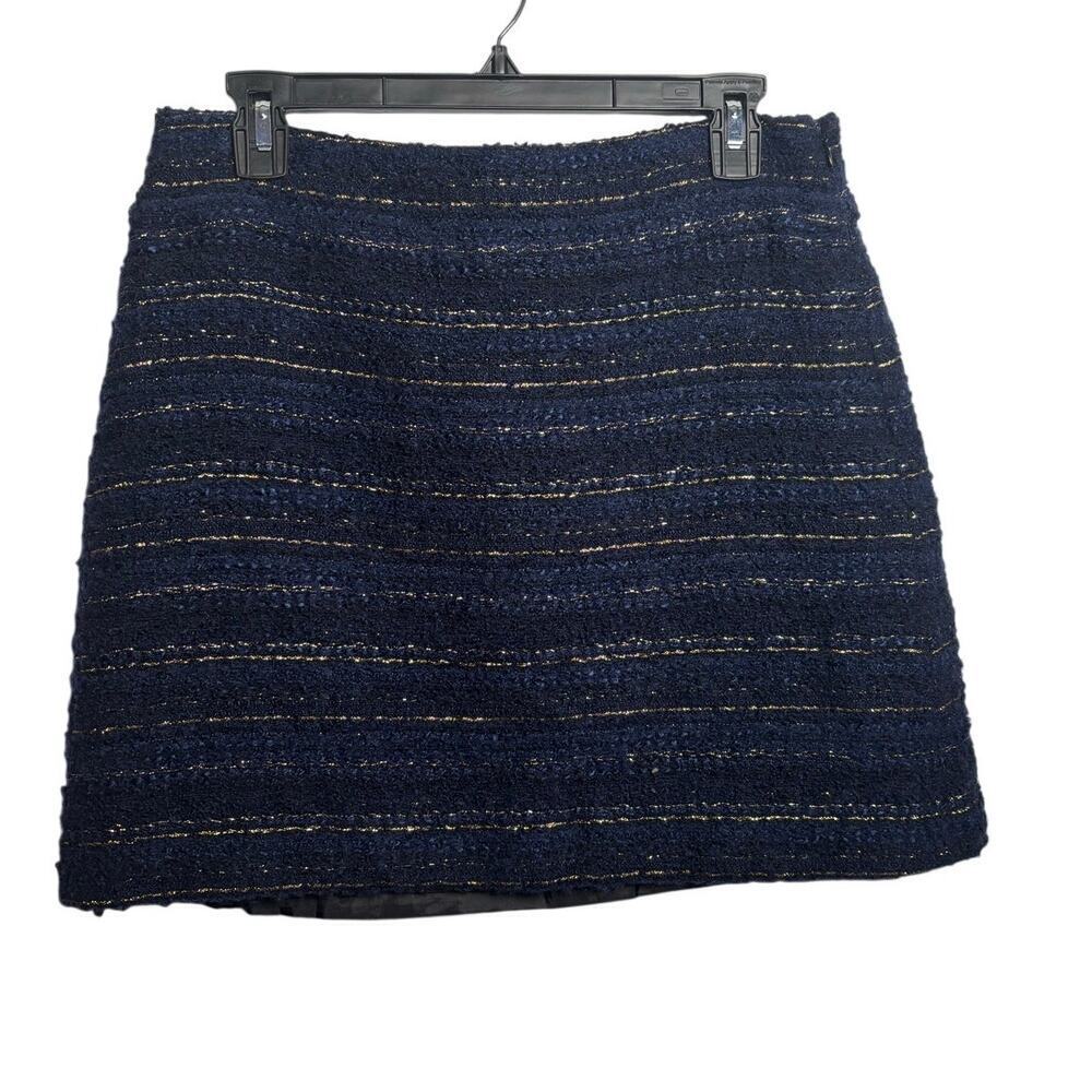 Loft A-line Tweed Mini Skirt